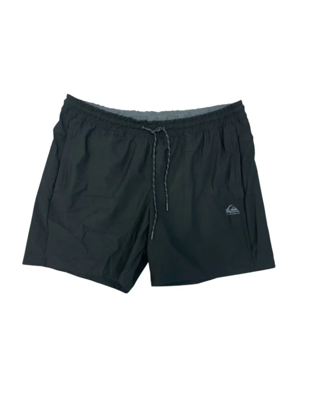 NWOT Quiksilver Men's Black XL Regular Fit Active Shorts Pull on